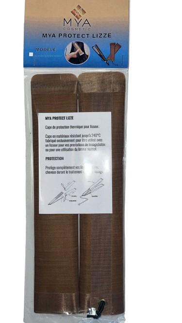 Mya Protect Lizze – Capes de protection thermique MYA COSMETIC – sachet de deux capes bronze pour plaques de lisseur