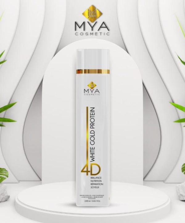 Lissage brésilien White Gold Protein 4D MYA COSMETIC, flacon 1000 ml