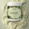 Texture crème vert tendre du masque capillaire BTX Babassu à l'huile de babassu MYA COSMETIC