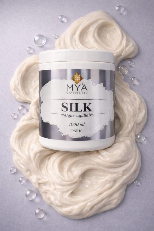 Texture crème ivoire du masque capillaire BTX Silk à la soie MYA COSMETIC