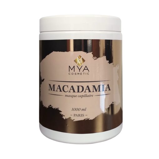 Masque BTX Macadamia MYA COSMETIC, pot de 1000 ml à étiquette bronze