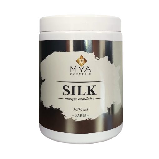 Masque BTX Silk MYA COSMETIC, pot de 1000 ml à étiquette argentée