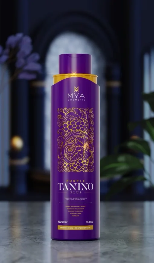 Purple Tanino Plus – Lissage au tanin 1000 ml MYA COSMETIC – résultat du lissage sur cheveux
