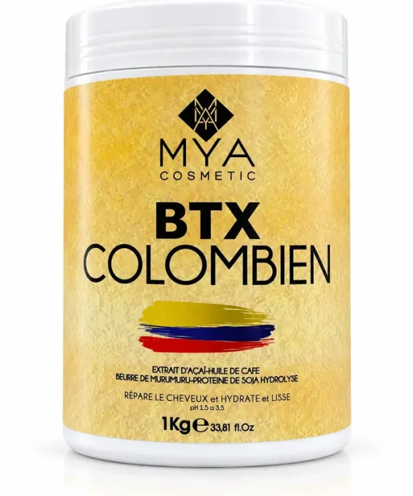 Pot de BTX Colombien 1 kg MYA COSMETIC à l’extrait d’açaï, huile de café, beurre de murumuru et protéine de soja